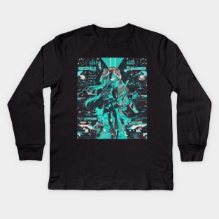 hatsune miku Kids Long Sleeve T-Shirt